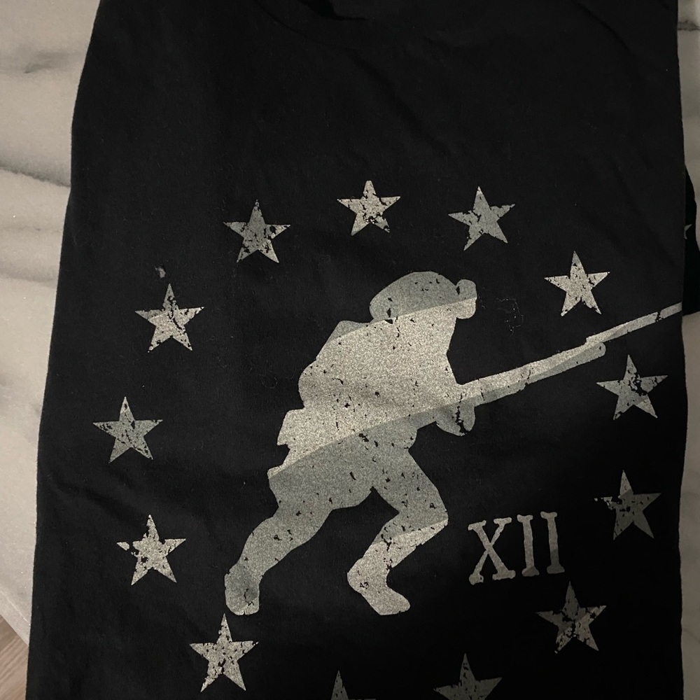 Grunt Style  Black T-Shirt with Silver Graphic